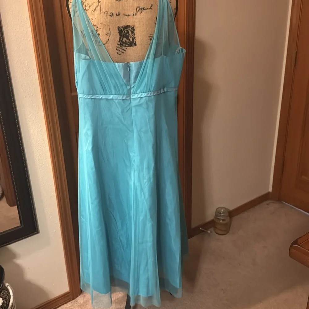 David’s Bridal🩵 teal dress like new - Picture 7 of 12